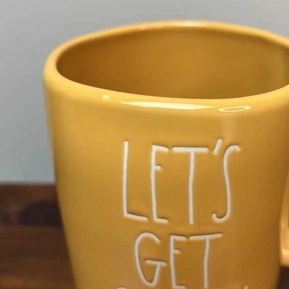 Rae DUNN • “Let’s Get Campy” Yellow Mug - Picture 3 of 11